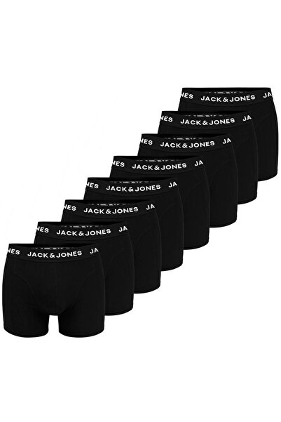 Jack & Jones JACK&JONES Men's Black Boxers Cotton Logo 8-Pack