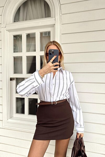 lizge giyim ÇİZGİLİ GÖMLEK