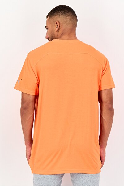 Puma Men Sportswear Fit Short Sleeve Running T-shirt, Bright Orange