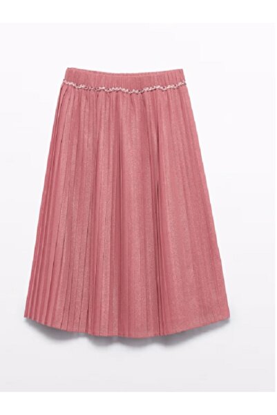 Abel & Lula Abel&Lula Girls' Long Pleated Skirt - Pink