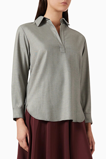 Marella Even Wool Blend Shirt, Elegant and Timeless Casual Style
