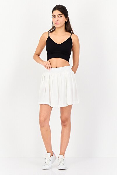 adidas Women Sportswear Fit Brand Logo Tennis Shorts, White