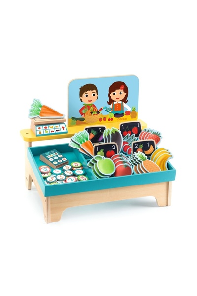 djeco Role play Léa & Milo Store, for Boy, Girl age 3 - 6, 6 - 9, 9+