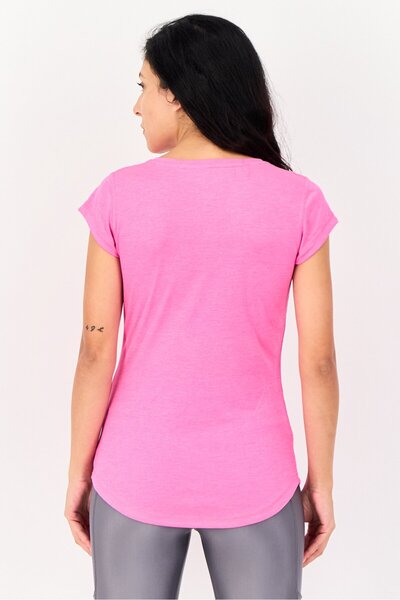 Puma Women Sportswear Fit Short Sleeves Training T-Shirt, Heather Pink
