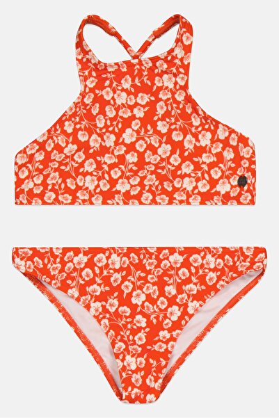 BİLLABONG Kids Girl 2 Pcs Floral Print Top And Bottom Bikini Set, Multicolor