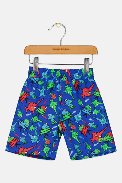 Zoggs Toddlers Boy Graphic Print Board Shorts, Multicolor