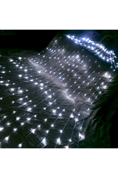 OEM Instalație de Crăciun, perdea efect ploaie, alb rece, 3x2 metri