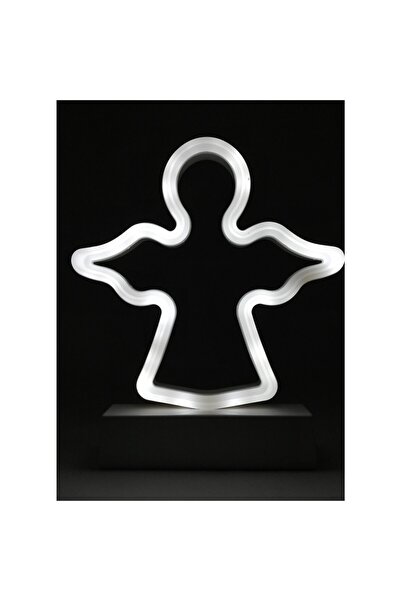 Bibilel Διακοσμητικό Φωτιστικό με Μπαταρίες Άγγελος 25 εκ. Ψυχρό Λευκό