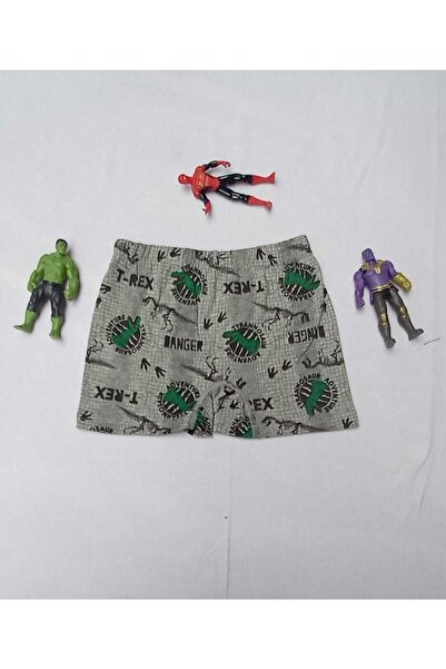 Tutku Boy's Multi-Colored Patterned Printed Elastane Lycra Cotton Boxer 6-Piece Multi-Colored 5-6 Years Old