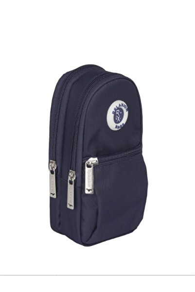 Relaxion Double Compartment Vienna Luxury Navy Blue Pen Bag/Pen Holder (150)