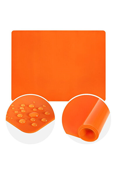 Other Blat de patiserie din silicon portocaliu SILLINIE 40x30 cm