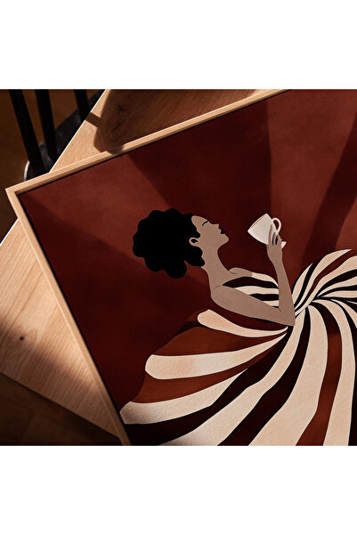 Tuba Decor Tablo dintr-o singură bucată cu rame din lemn pentru sufragerie, sufragerie, bucătărie