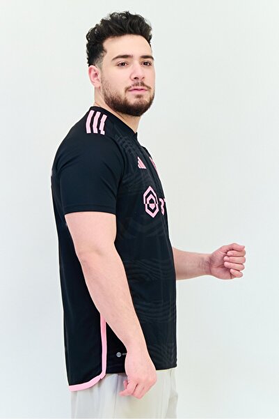 adidas Men Slim Fit Short Sleeve Inter Miami Cf Jersey, Black