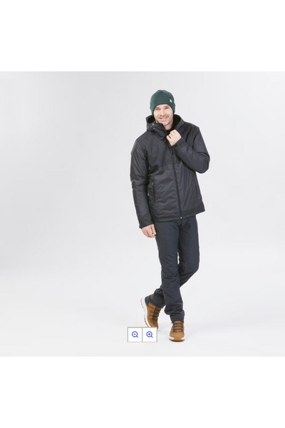 Decathlon Erkek Outdoor Su Geçirmez Kar Montu/Kışlık Mont - Siyah - NH500 -10 °C