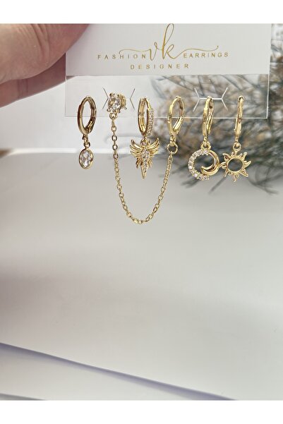 mibrillo 6-Piece Earrings Multiple Earrings