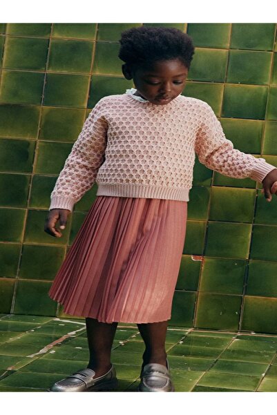 Abel & Lula Abel&Lula Girls' Long Pleated Skirt - Pink