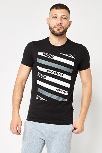 Puma Men Sportswear Fit Short Sleeves Outdoor T-Shirt, Multicolor