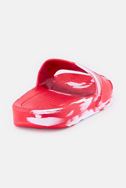 FILA Women Brand Logo Slip On Slides, Red