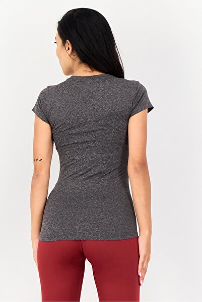 Puma Women Slim Fit Short Sleeves Training T-Shirt, Grey