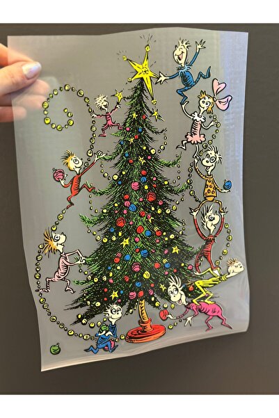 Gönülden Tasarım Imprimare cu transfer pentru brad de Crăciun, care se lipesc...