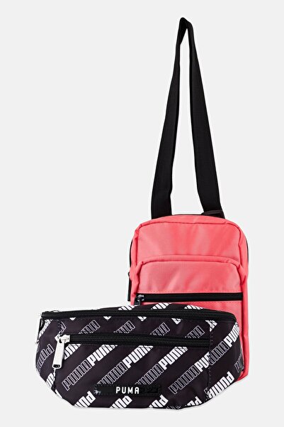 Puma Men 2 Pack Brand Logo Waist Pack And Crossbody Bag, Multicolor