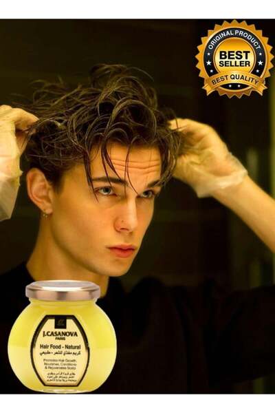 j.casanova Hair Food Natural Cream Yellow 150gram