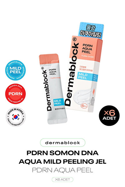 DERMABLOCK PDRN Somon Dna Yenileyici Peeling Jel PDRN Aqua Peel X6 Adet