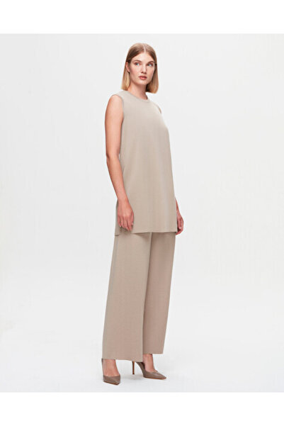 MISS DALIDA T25K-7001 Bol Paça Triko Pantolon DIDO-BEİGE