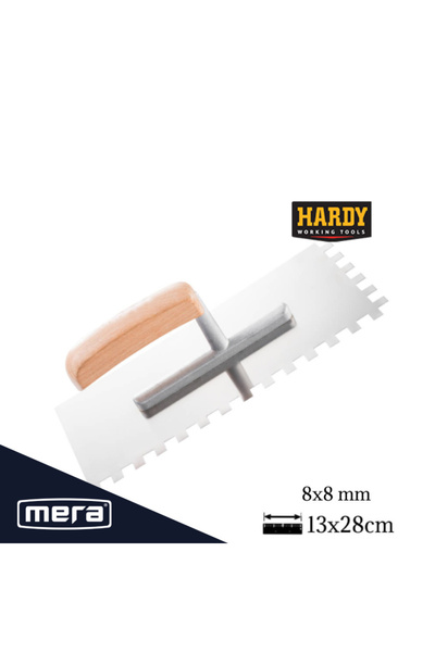 Other Mistrie din oțel inoxidabil, zimțată, 8x8mm, 13 x 28 cm, Hardy