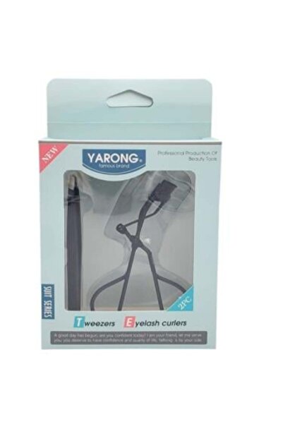 Salon System مجموعة مكبس الرموش والملاقط - قطعتين