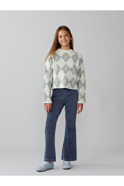 LC Waikiki Indigo elastic waist leggings for girls from gülis store