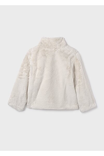 MAYORAL Girl's Stand Collar Plush Coat