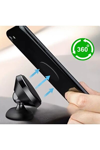 dalip Magnetic Car Mount for Phone BK1, 360° Rotation, Black