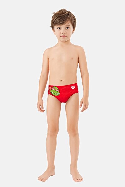 ARENA Kids Boy Graphic Print Swim Briefs, Multicolor