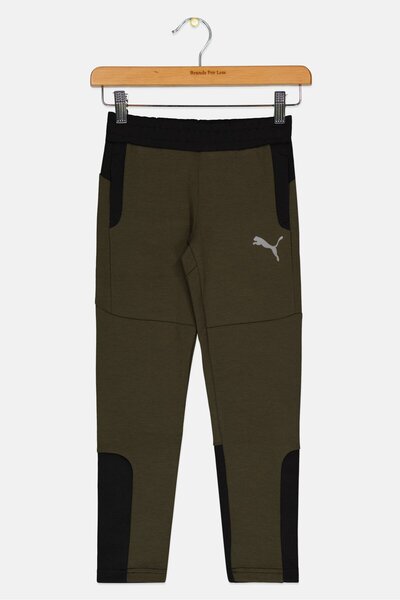 Puma بنطال رياضي Evostripe بشعار العلامة التجارية للأولاد في الهواء الطلق، لو...