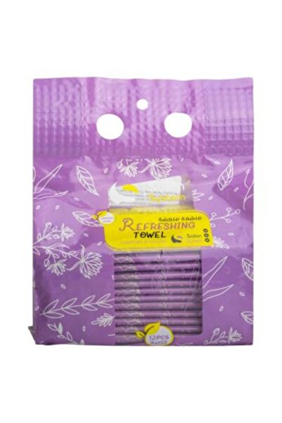 Salon System Lavender Scented Refreshing Disposable Towels - 12 Pieces
