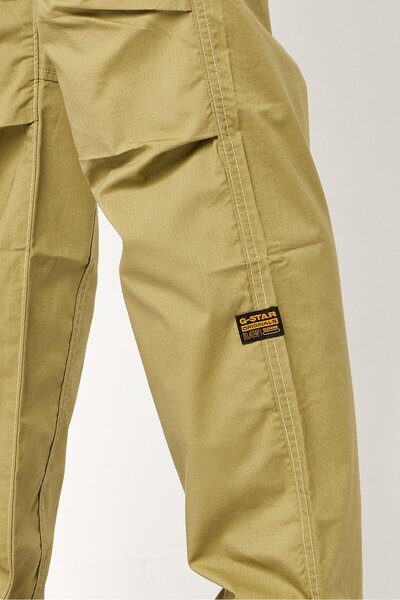 G-STAR RAW Men Regular Fit Plain Cargo Pants, Olive