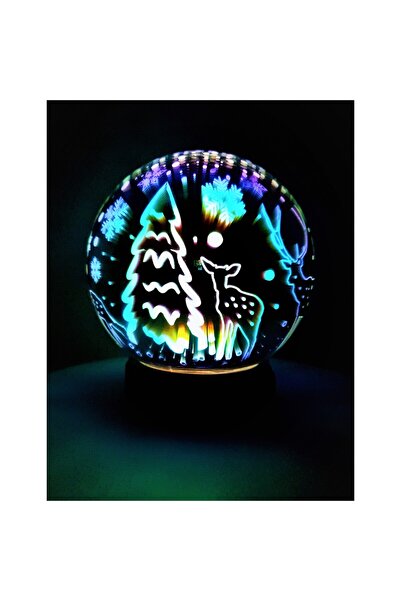 Bibilel Διακοσμητικό Φωτιστικό με Μπαταρίες/USB 15 εκ. Πολύχρωμη Σφαίρα