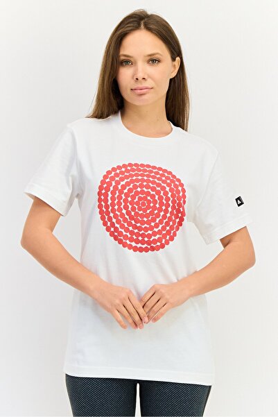 adidas Women Sportswear Fit Short Sleeve Outdoor T-Shirt, White