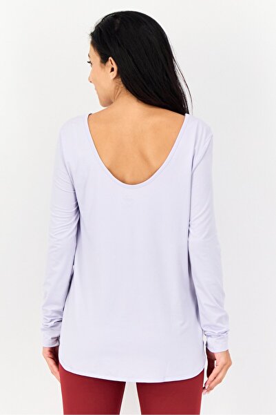 Puma Women Sportswear Fit Long Sleeve Training Shirt, Lavender