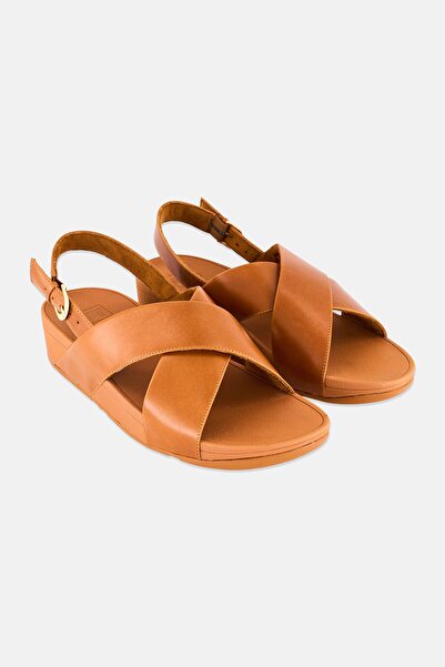 Fitflop Women Lulu Cross Adjustable Strap Sandal, Brown