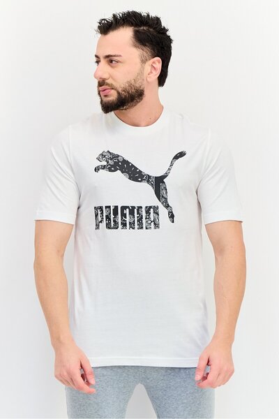 Puma Men Sportswear Fit Short Sleeve Outdoor T-Shirt, White