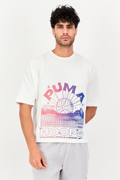 Puma Men Sportswear Fit Short Sleeve Outdoor T-shirt, White