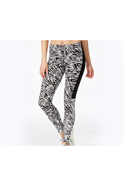 Nike Leg,A,See Palm Print Leggings, Black and White