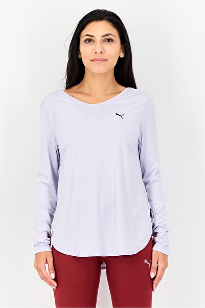Puma Women Sportswear Fit Long Sleeve Training Shirt, Lavender