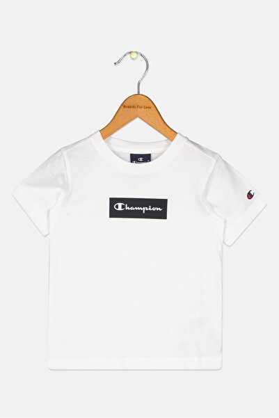 Champion Toddlers Boy Brand Logo Short Sleeve Outdoor T-Shirt, White