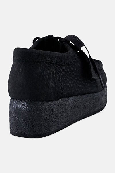 CLARKS Women Standard Wallacraft Lace Up Casual Shoes, Black