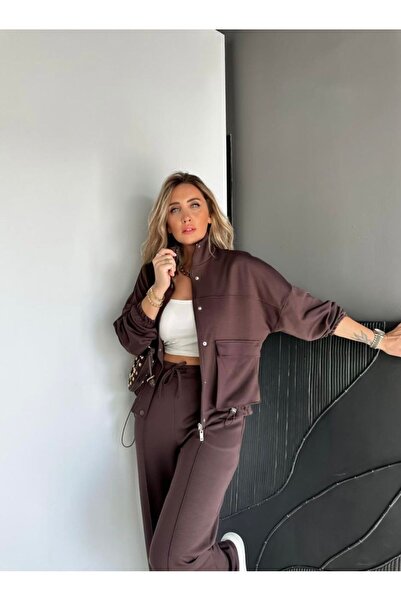 EGZOTİK ASORTİK Pocket Detailed Sweat Pants Set