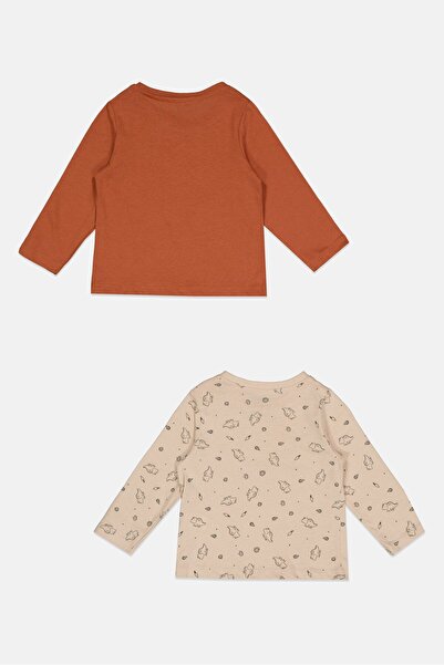 Sinsay Toddlers Girl 2 Pcs Allover Print T-Shirt, Multicolor