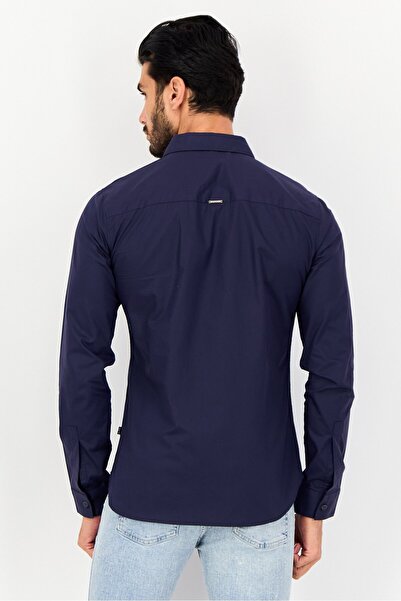 Levi's Levis x Redloop Men Regular Fit Plain Longs Sleeve Casual Shirt, Navy